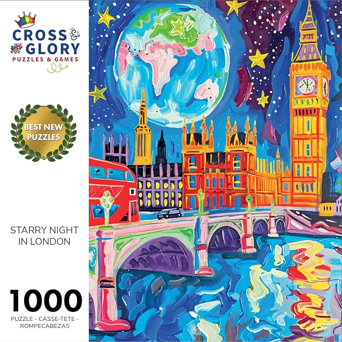London Jigsaw Puzzle – Starry Night in London – 1000 Piece Jigsaw Puzzle