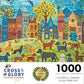 Dog Puzzle – Colorful Canines: A Dog Park Day – 1000 Piece Jigsaw Puzzle