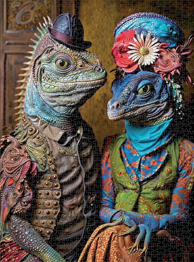 Alien Puzzle – Meet The Aliens: Kael and Narae – 1000 Piece Jigsaw Puzzle