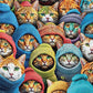 Cat Puzzle – Whiskered World: A Kitty Kaleidoscope – 1000 Piece Jigsaw Puzzle