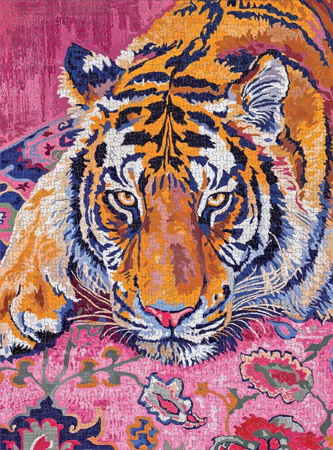 Art Puzzle – Bohemian Tiger Tapestry – 1000 Piece Jigsaw Puzzle
