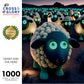 Art Puzzle – Henry and The Herd – 1000 Piece Jigsaw Puzzle featuring charming sheep with glowing eyes in a whimsical nighttime scene, beautiful artwork, satin finish, premium quality, dust free, eco-friendly, 1000 piece jigsaw puzzles for adults.