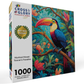 Art Puzzle – Mystical Mosaic: Toucan's Paradise – 1000 Piece Jigsaw Puzzle featuring vibrant toucan artwork, beautiful artwork, satin finish, premium quality, dust free, eco-friendly, 1000 piece jigsaw puzzles for adults.