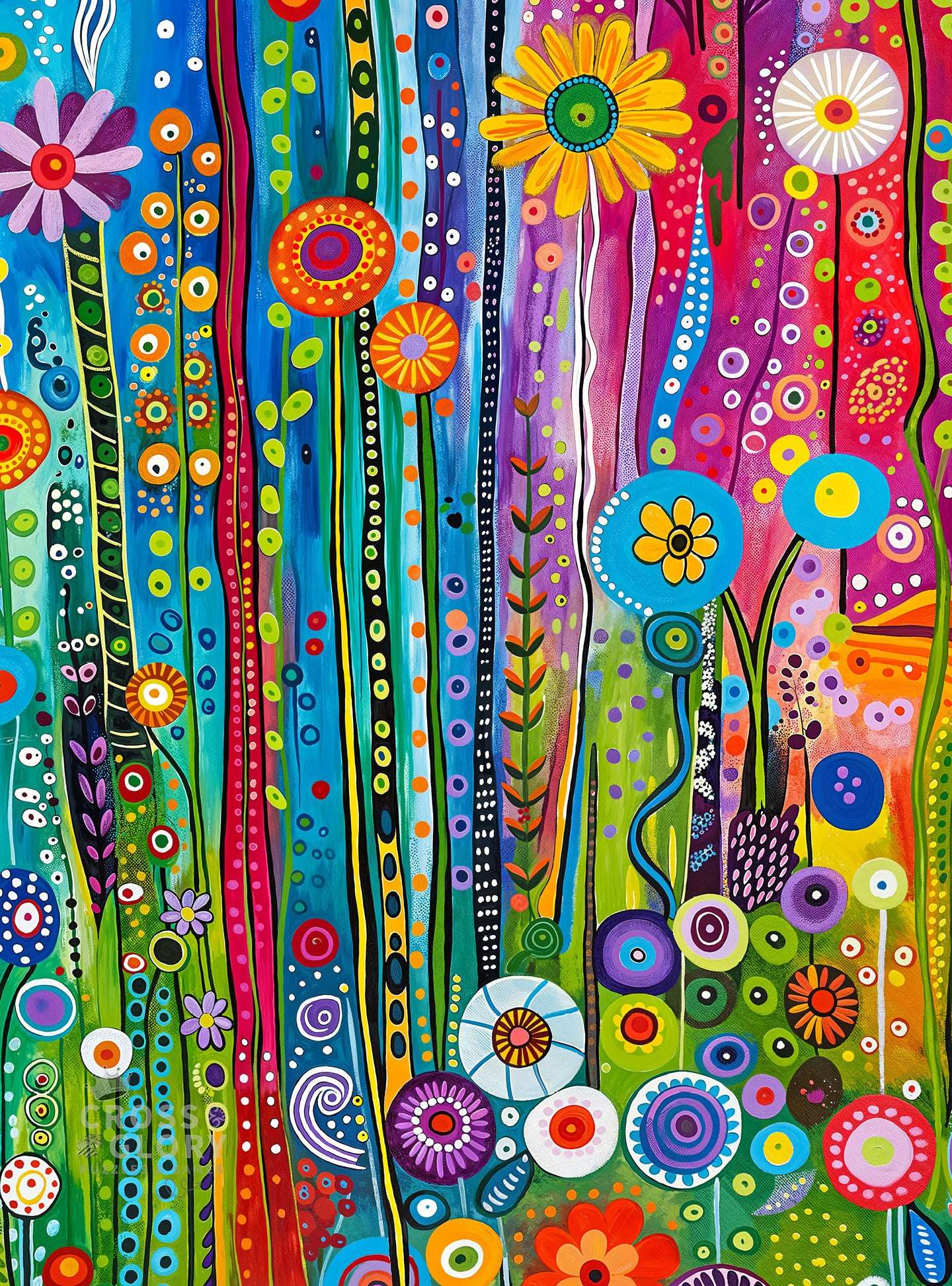 City Jigsaw Puzzle – Daisy Streets and Rainbow Skies – 1000 Piece Jigsaw Puzzle