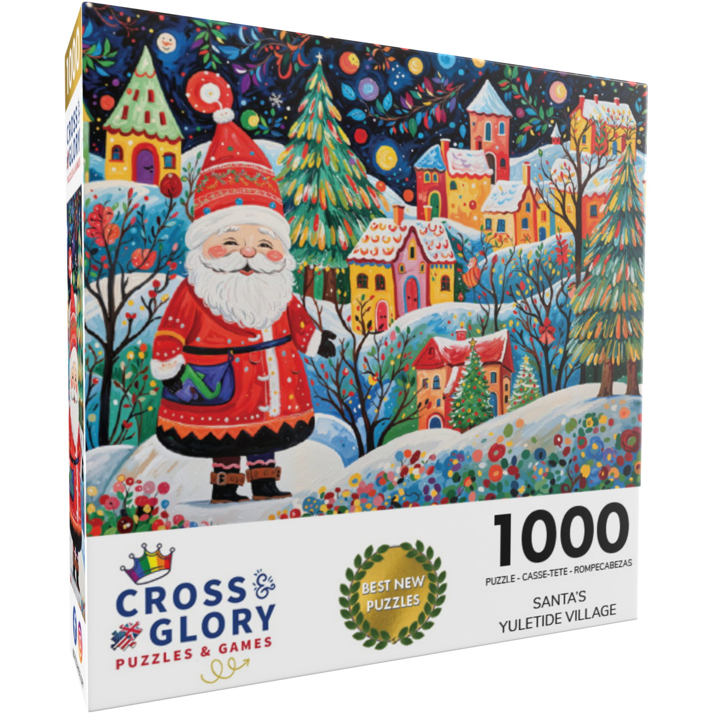 Christmas Puzzle – Santa's Yuletide Village – 1000 Piece Jigsaw Puzzle