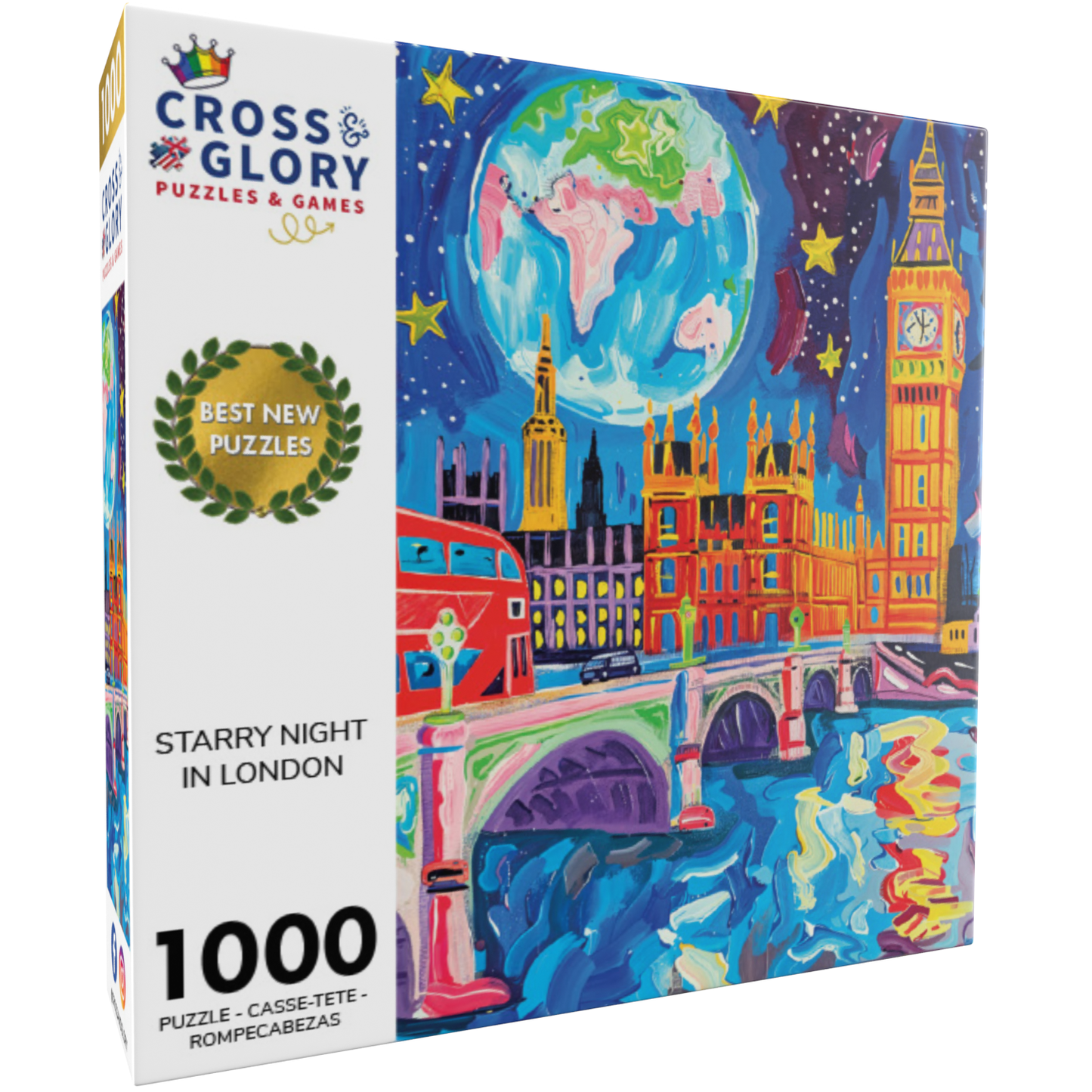 London Jigsaw Puzzle – Starry Night in London – 1000 Piece Jigsaw Puzzle