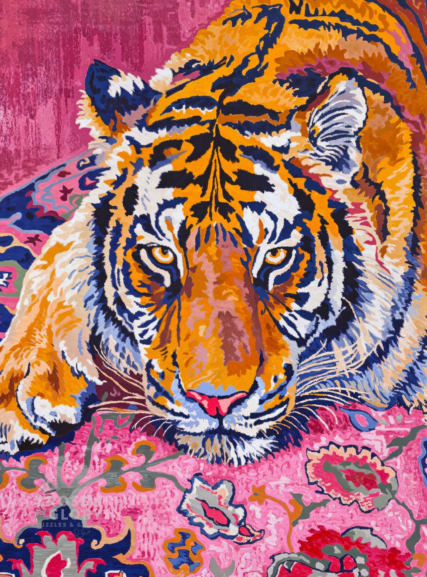 Art Puzzle – Bohemian Tiger Tapestry – 1000 Piece Jigsaw Puzzle