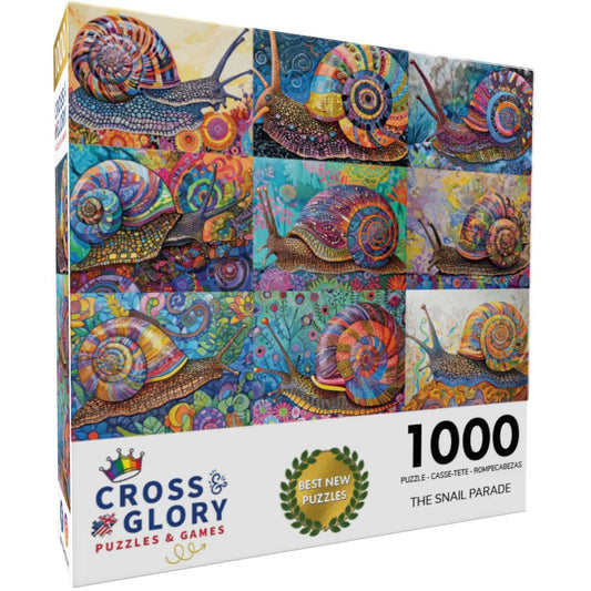 Snail Puzzle – The Snail Parade – 1000 Piece Jigsaw Puzzle