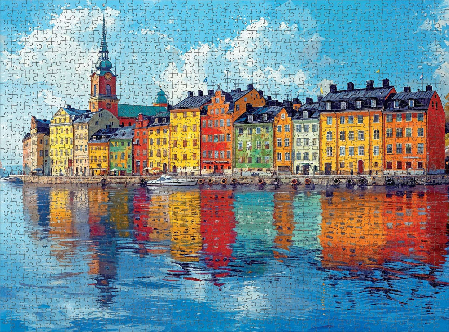 City Jigsaw Puzzle – The Harbor That Remembered Color – 1000 Piece Jigsaw Puzzle