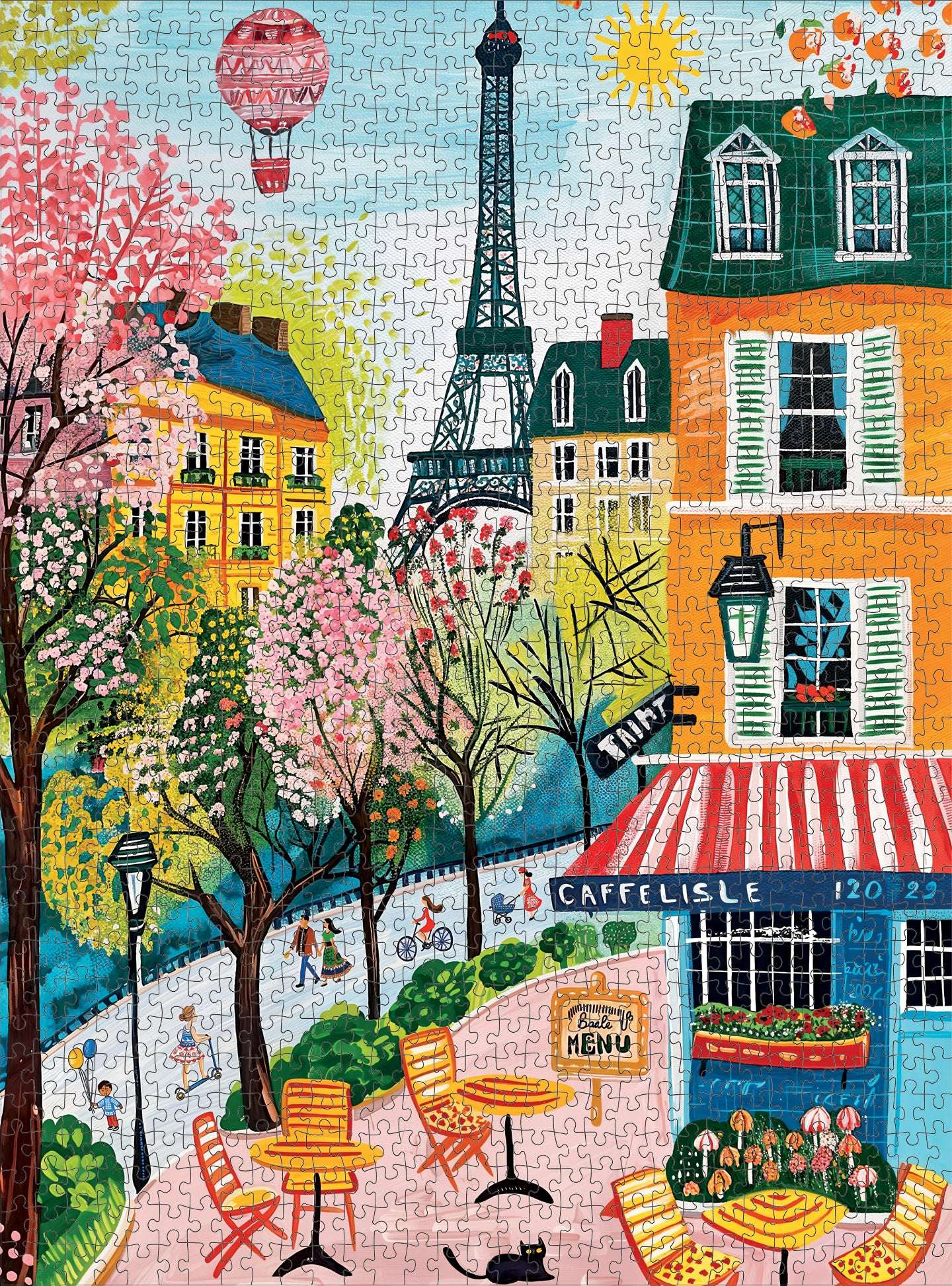 City Jigsaw Puzzle – Morning at Café Lisle – 1000 Piece Jigsaw Puzzle