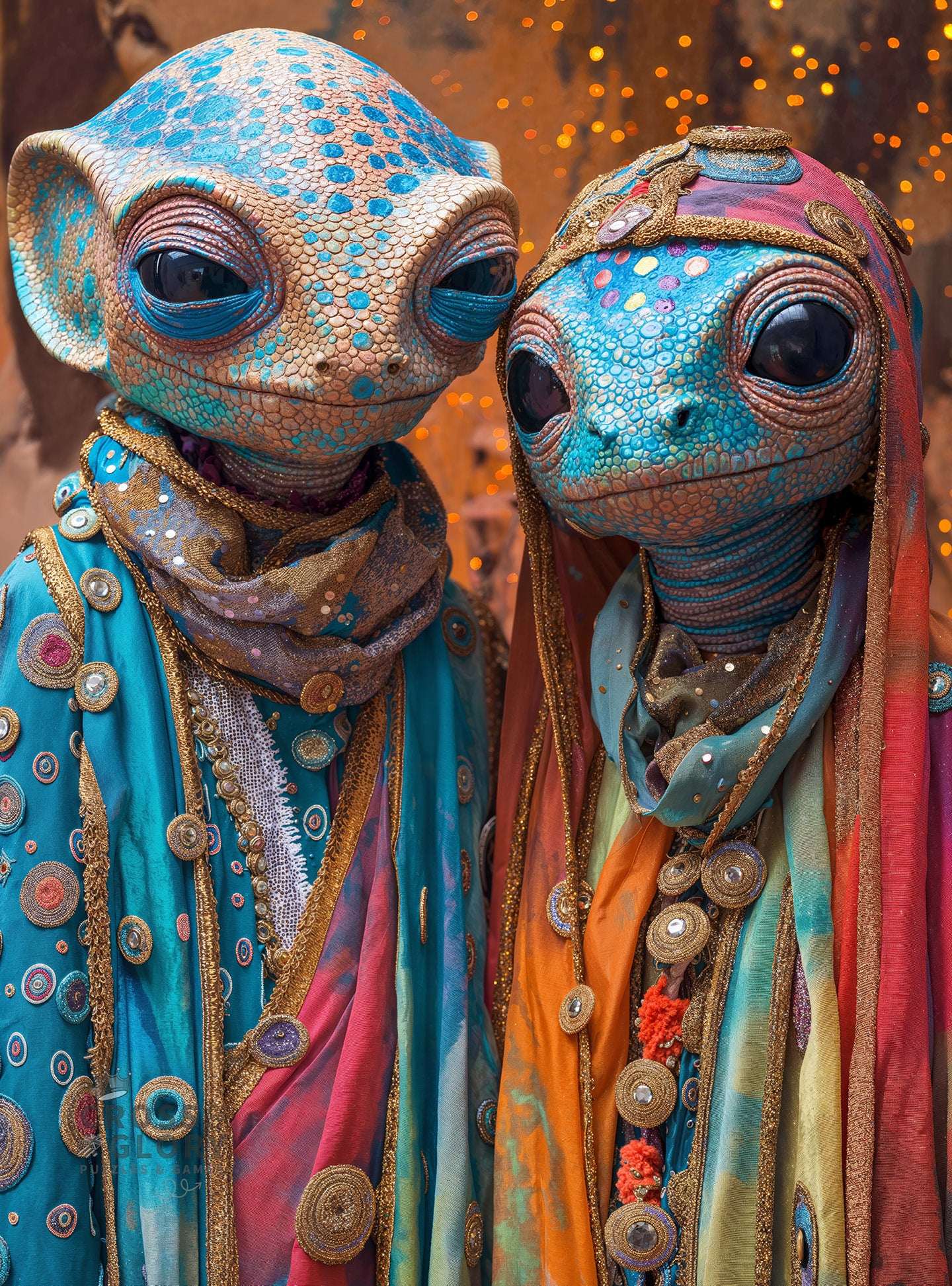 Alien Puzzle – Meet The Aliens: Luma & Kairo – 1000 Piece Jigsaw Puzzle