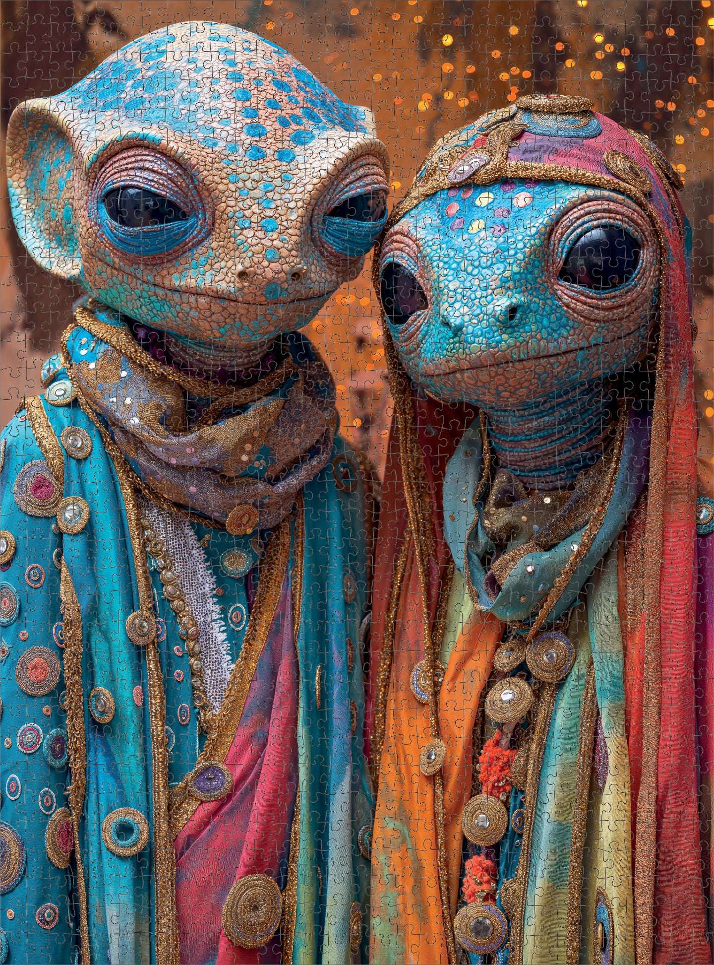 Alien Puzzle – Meet The Aliens: Luma & Kairo – 1000 Piece Jigsaw Puzzle
