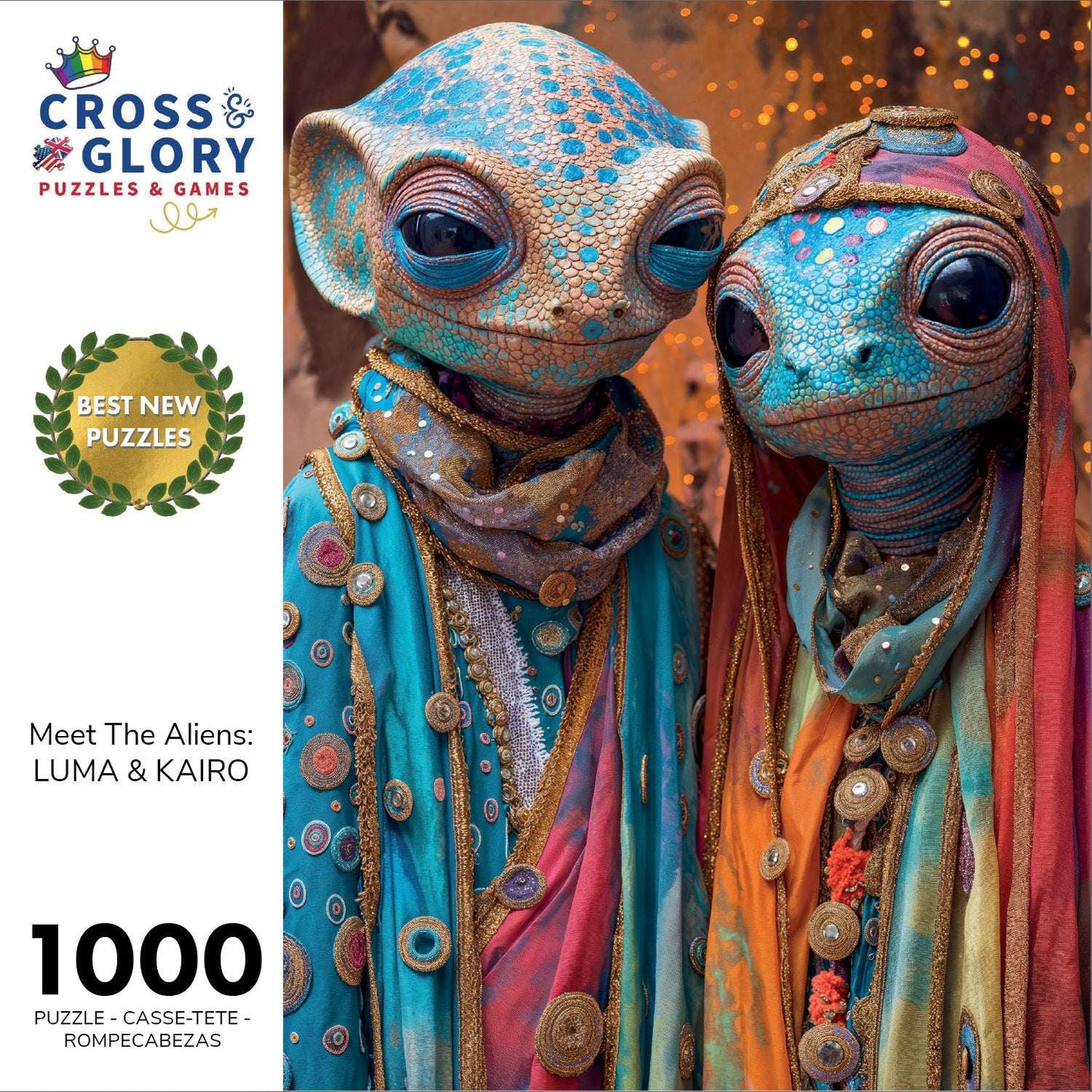 Alien Puzzle – Meet The Aliens: Luma & Kairo – 1000 Piece Jigsaw Puzzle