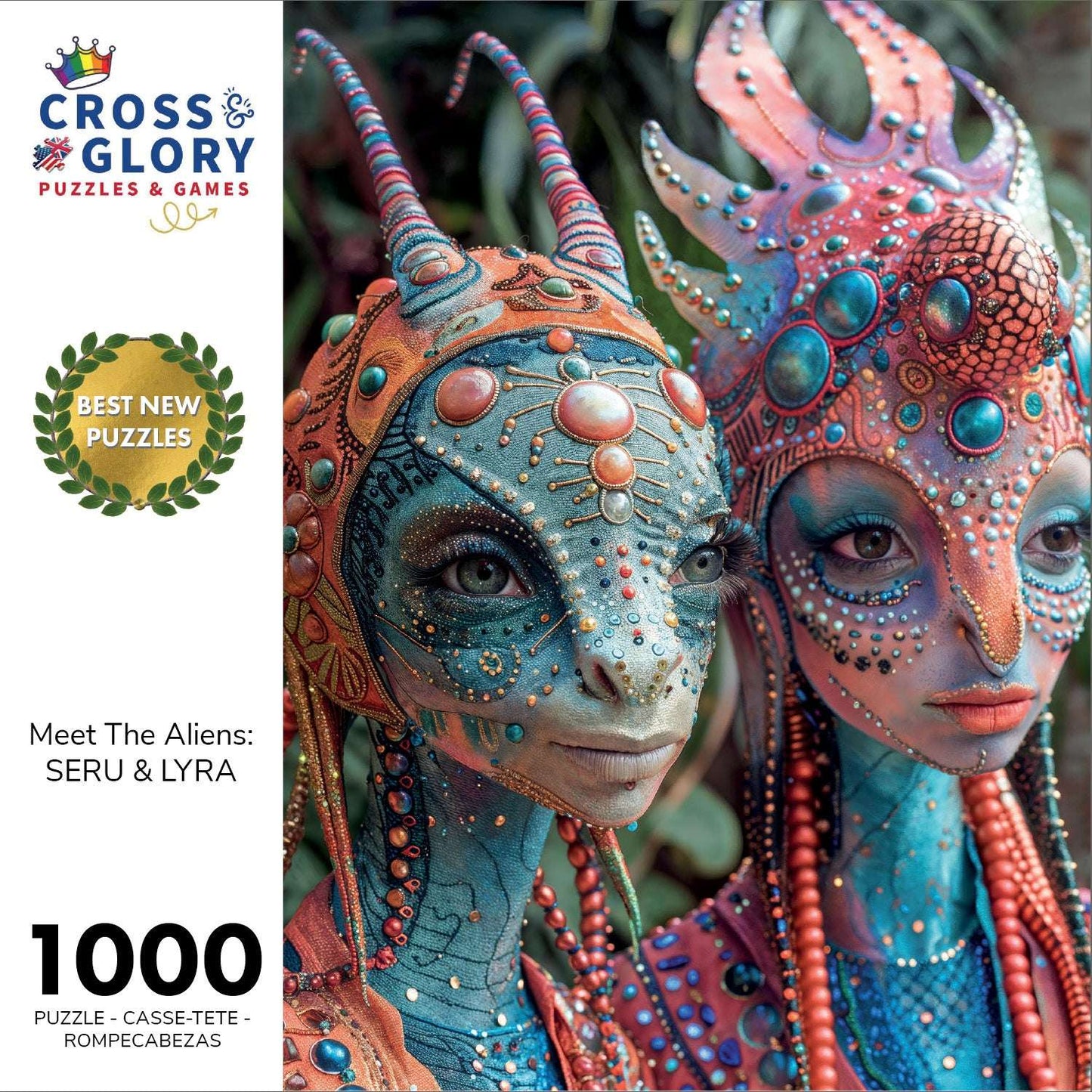 Alien Puzzle – Meet The Aliens: Seru & Lyra – 1000 Piece Jigsaw Puzzle