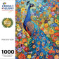 Peacock Puzzle – Peacock Noir – 1000 Piece Jigsaw Puzzle