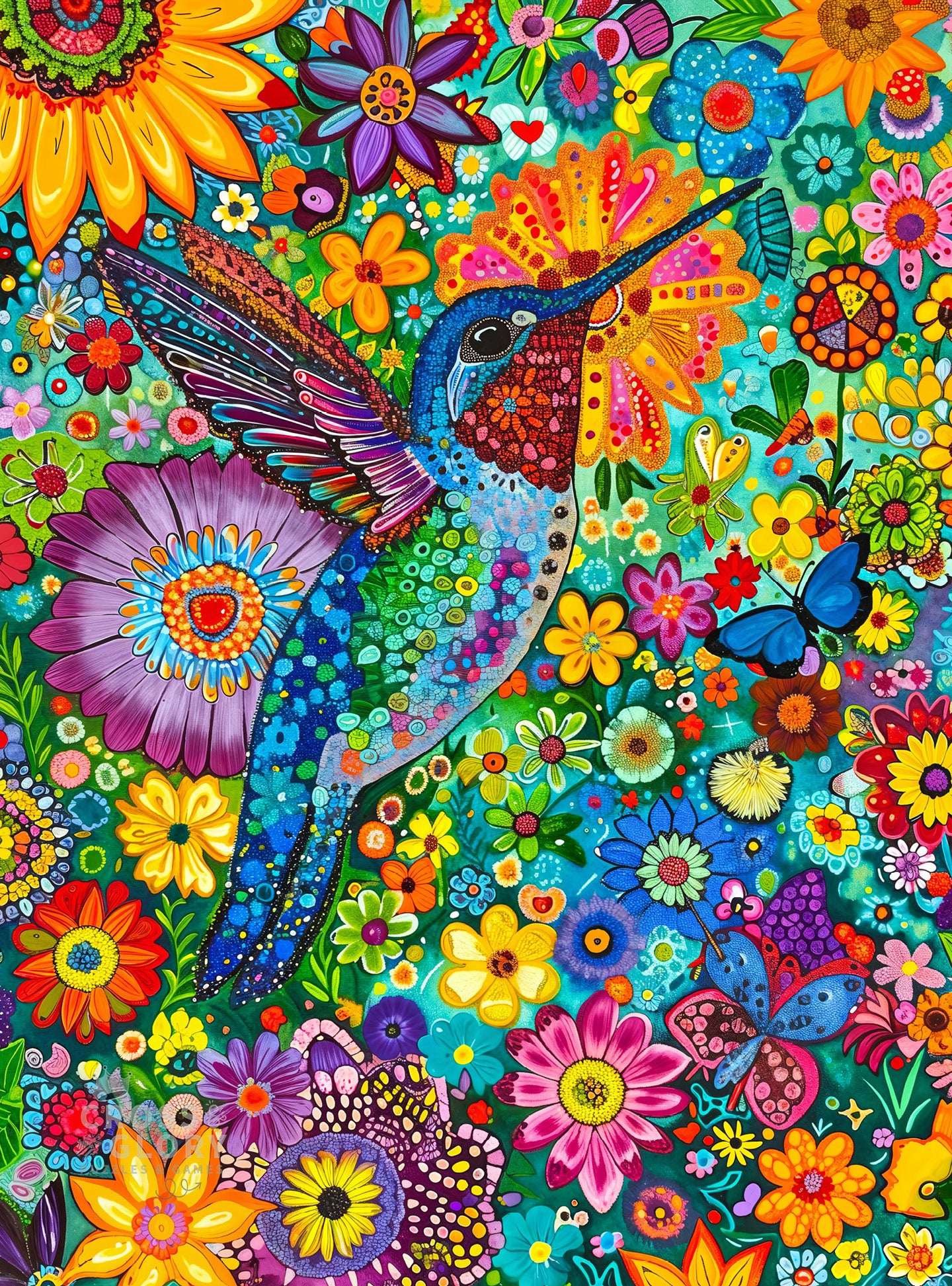 Bird Puzzle – The Hummingbird Affair – 1000 Piece Jigsaw Puzzle
