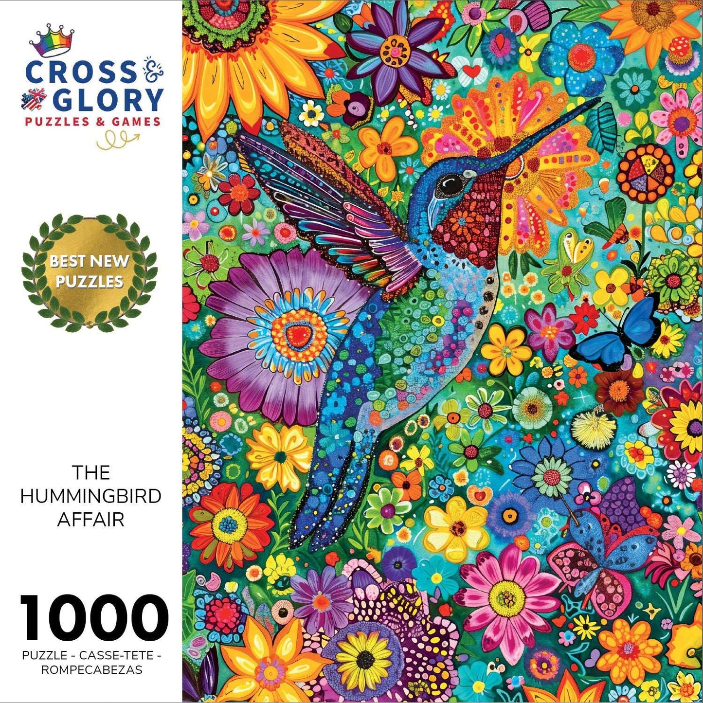 Bird Puzzle – The Hummingbird Affair – 1000 Piece Jigsaw Puzzle