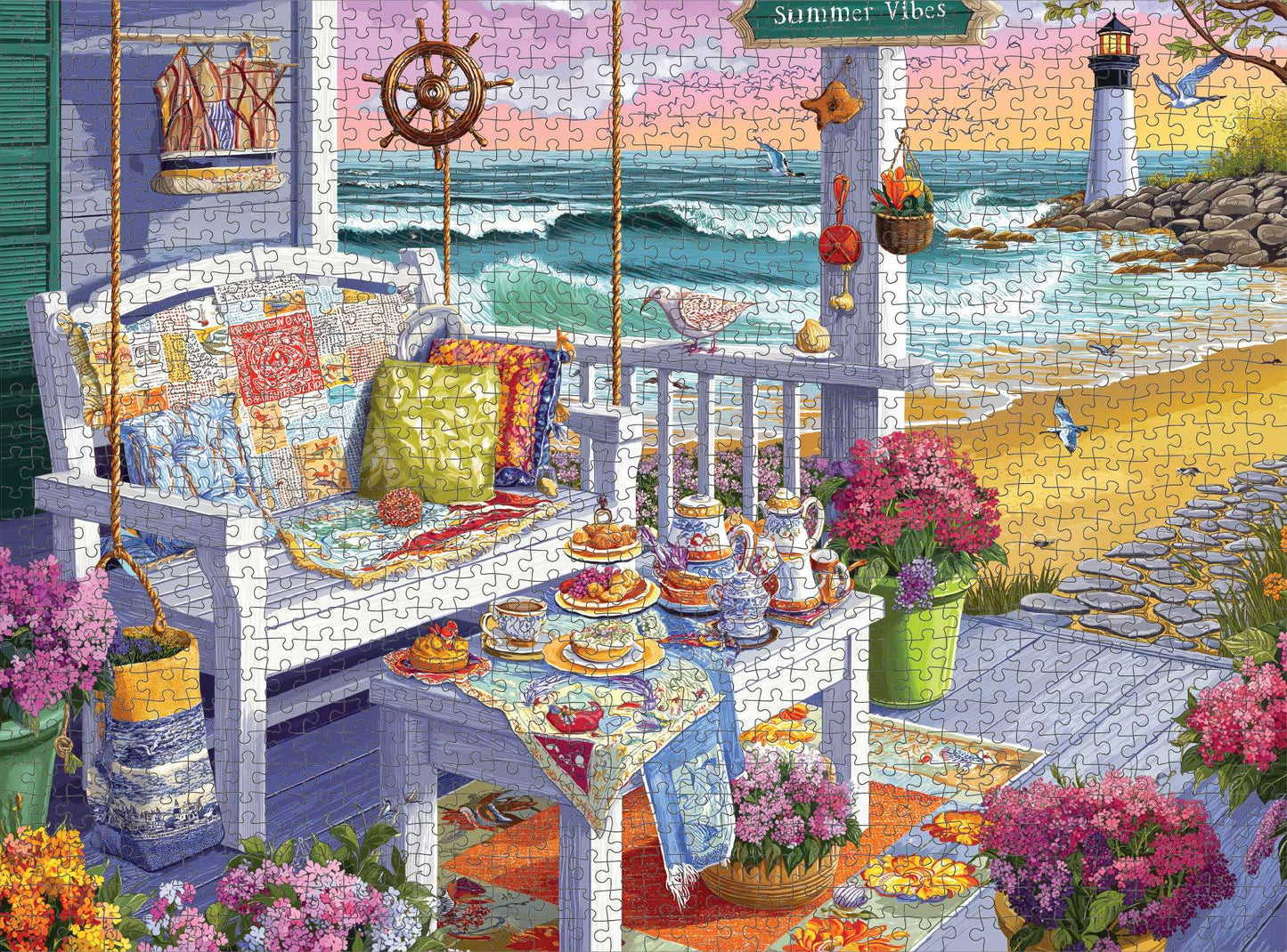 Tea Puzzle – Tea at Tidelight – 1000 Piece Jigsaw Puzzle