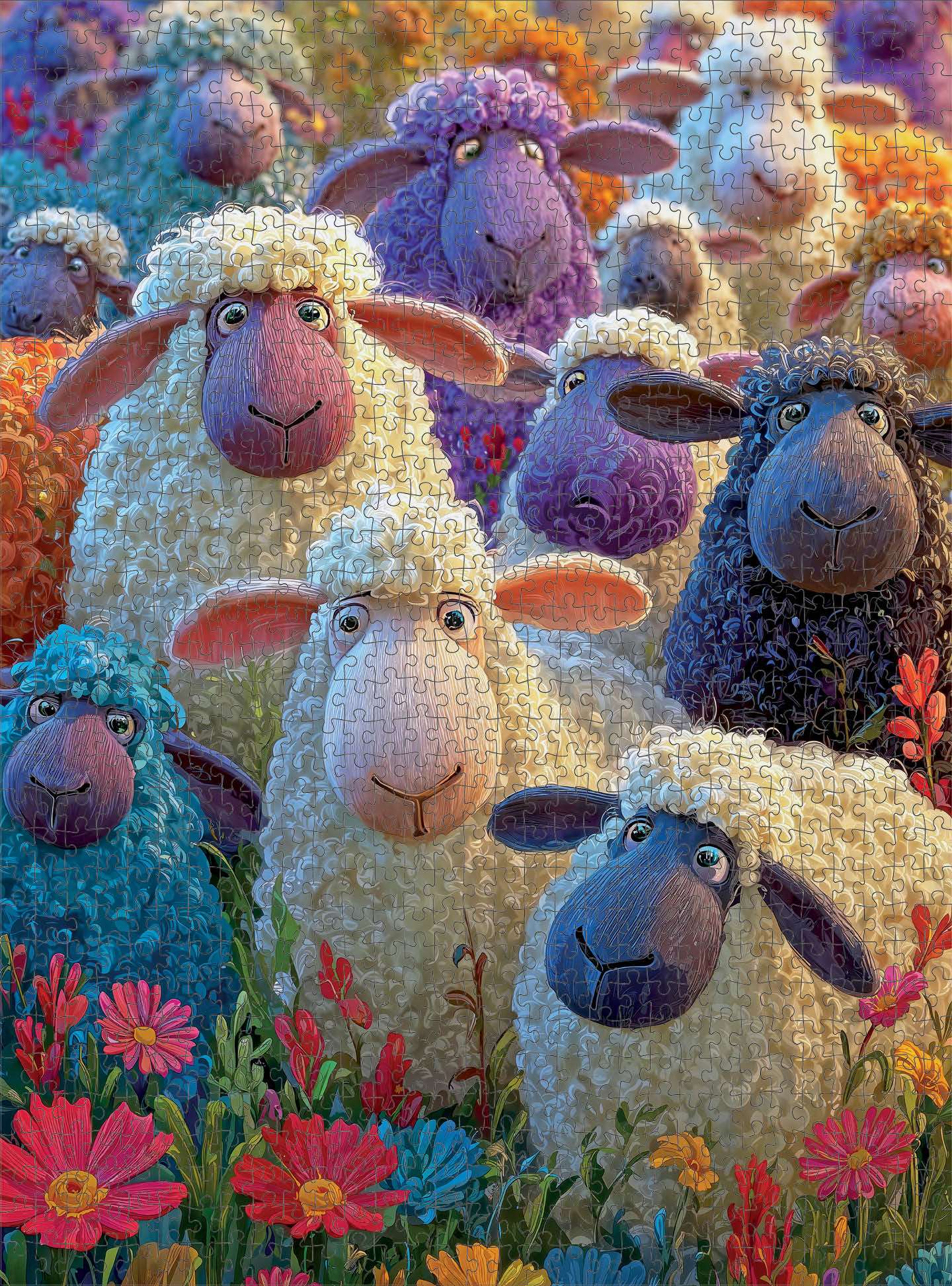 Sheep Puzzle – All Eyes on Ewe – 1000 Piece Jigsaw Puzzle