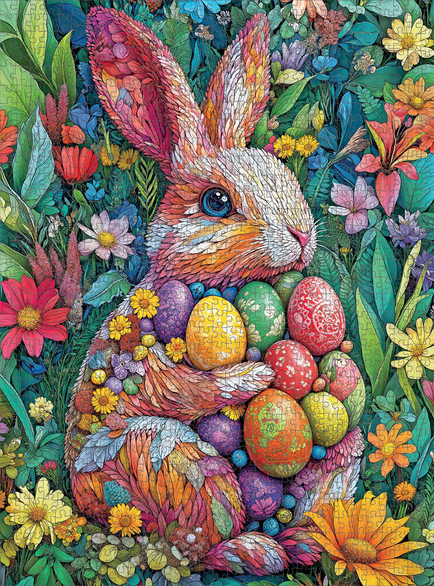 Bunny Puzzle – The Easter Garden Bunny – 1000 Piece Jigsaw Puzzle