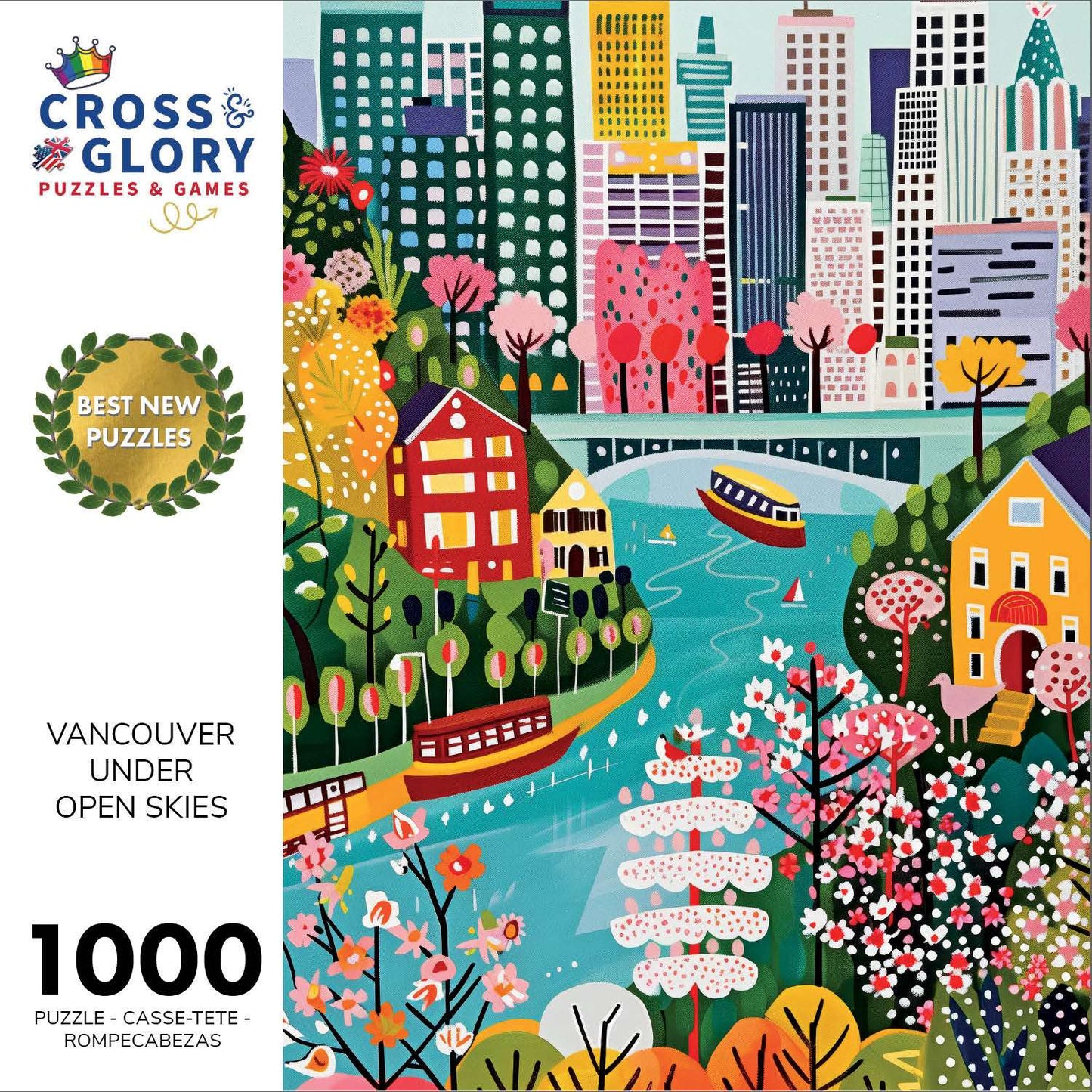 Vancouver Jigsaw Puzzle – Vancouver Under Open Skies – 1000 Piece Jigsaw Puzzle