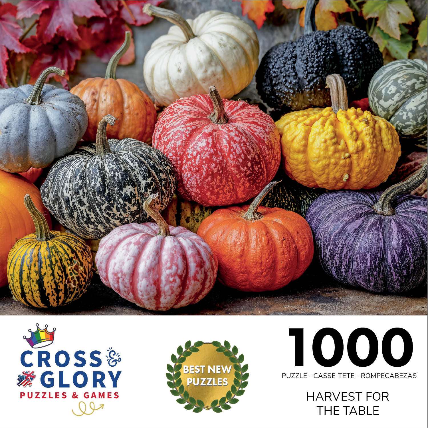 Fall Puzzle – Harvest for The Table – 1000 Piece Jigsaw Puzzle