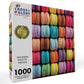 Art Puzzle – Macaron Palette Parade – 1000 Piece Jigsaw Puzzle featuring vibrant colorful macarons, beautiful artwork with a satin finish, premium quality, dust free, eco-friendly, 1000 piece jigsaw puzzles for adults.