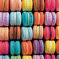 Art Puzzle – Macaron Palette Parade – 1000 Piece Jigsaw Puzzle featuring vibrant, colorful macarons in neat rows, beautifully illustrated with a satin finish, premium quality, dust free, and eco-friendly—1000 piece jigsaw puzzles for adults.