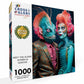 Alien Puzzle – Meet the Aliens: Nymira and Dantar – 1000 Piece Jigsaw Puzzle featuring beautiful artwork of two vibrant alien characters, with a satin finish, premium quality, and dust-free design, eco-friendly, perfect as 1000 piece jigsaw puzzles for adults.