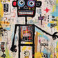 Art Puzzle – Neon Robot Rhapsody – 1000 Piece Jigsaw Puzzle displaying vibrant, abstract robot artwork with bold colors and satin finish, perfect 1000 piece jigsaw puzzles for adults.